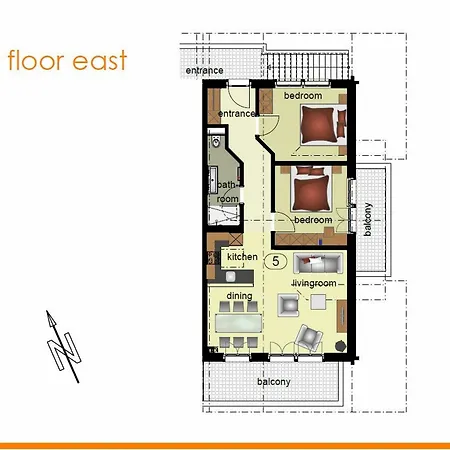 アパート Apartment Adagio Dg Rechts - Griwarent Ag